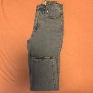 High-Rise Straight Mom Jeans